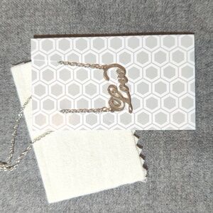 "Love" Sterling silver necklace by Heartstrings 18" length